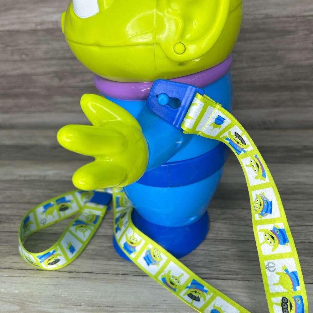 Disney Parks Toy Story Alien Popcorn Bucket w/ Strap Souvenir Pizza Planet Pixar - Picture 7 of 9